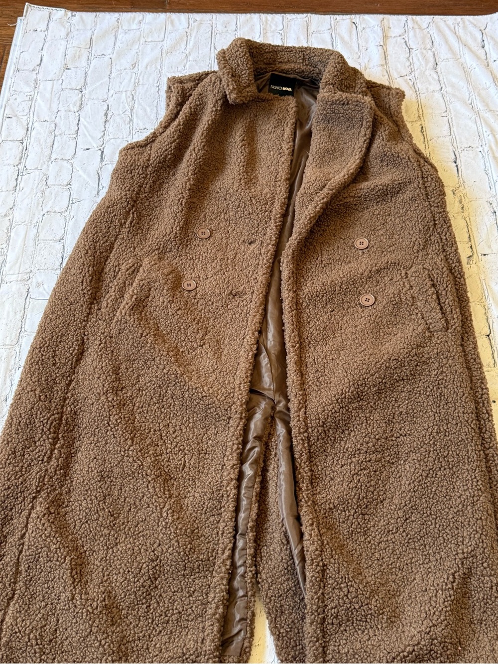 King brown trench vest
